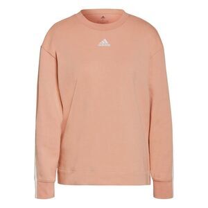Adidas Womens/Ladies Essentials Triple Stripe Relaxed Fit Sweatshirt / Pink